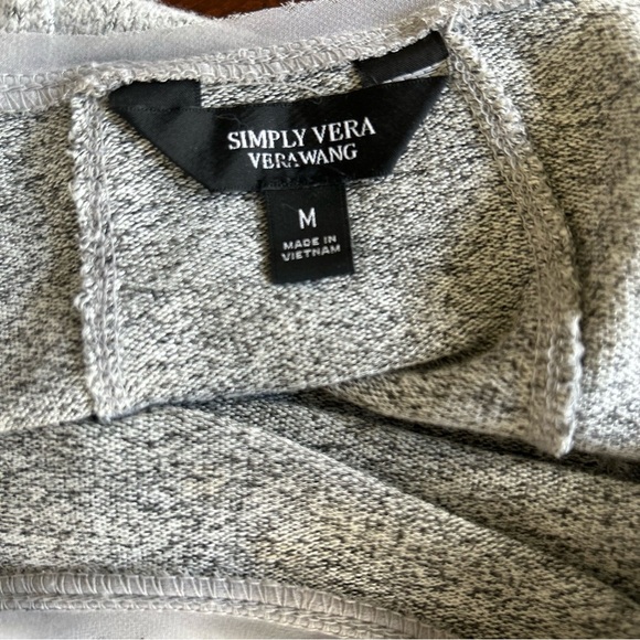 Simply Vera by Vera Wang | Gray Asymmetric Women's Top - Picture 6 of 9